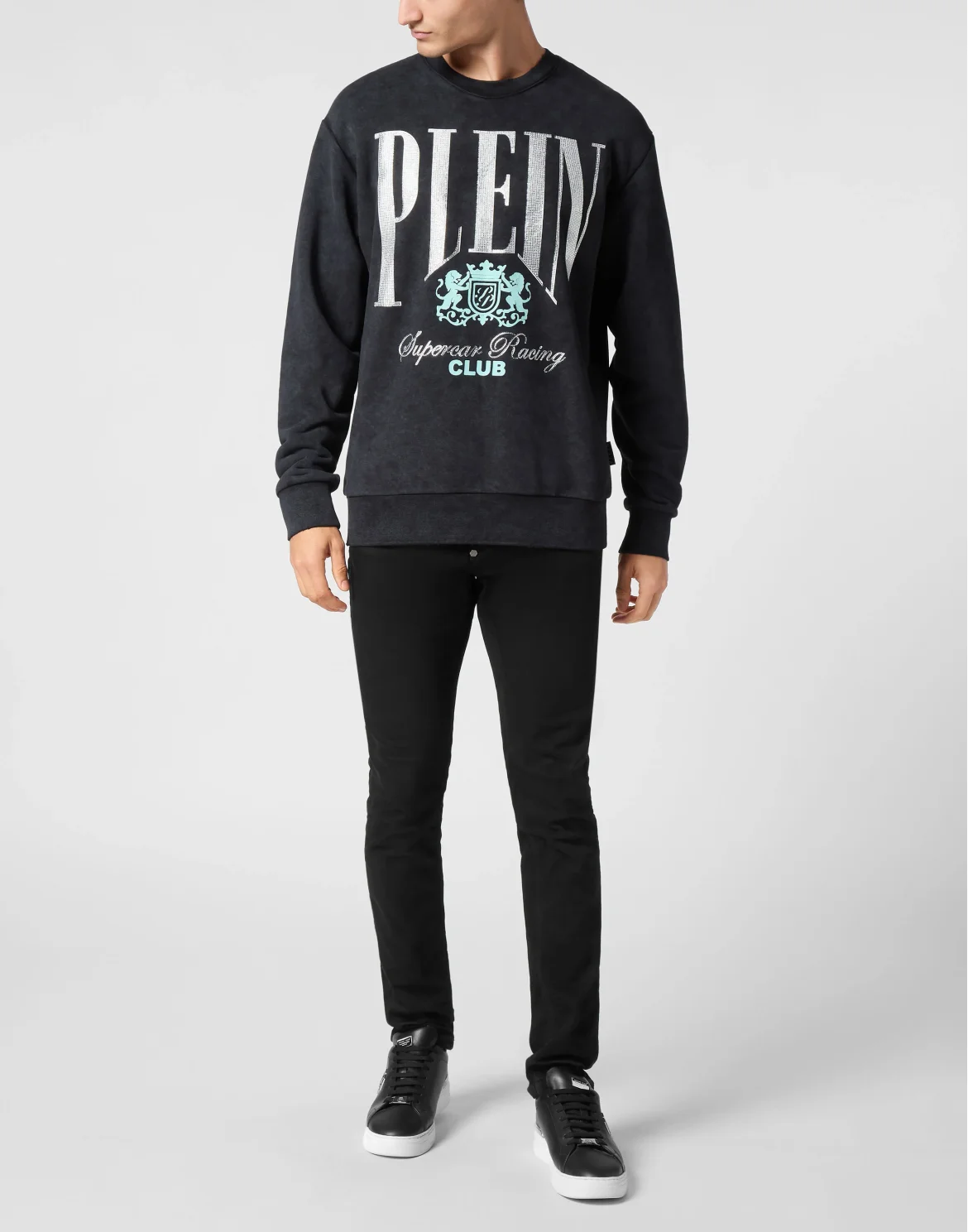 Sweatshirt Round Neck LS Racing Club, цвет: Черный