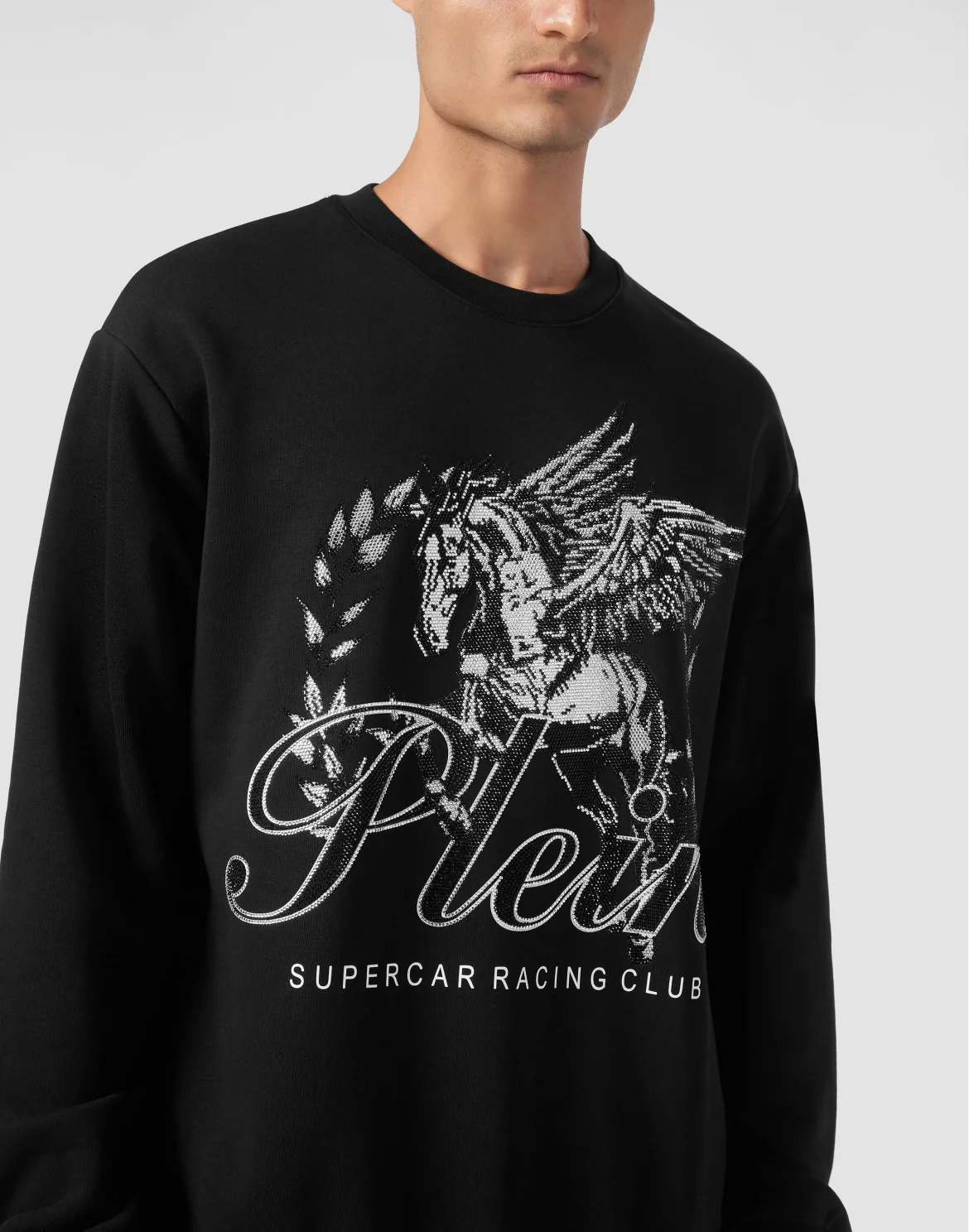 Sweatshirt Round Neck LS Racing Club, цвет: Черный