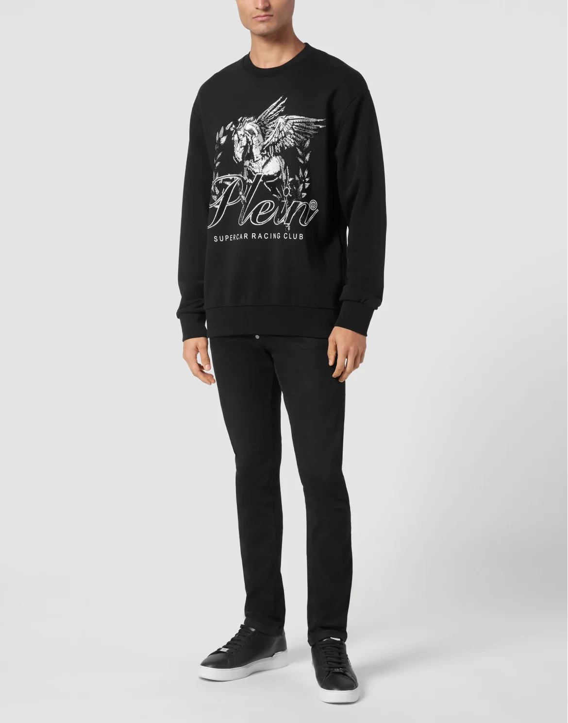 Sweatshirt Round Neck LS Racing Club, цвет: Черный