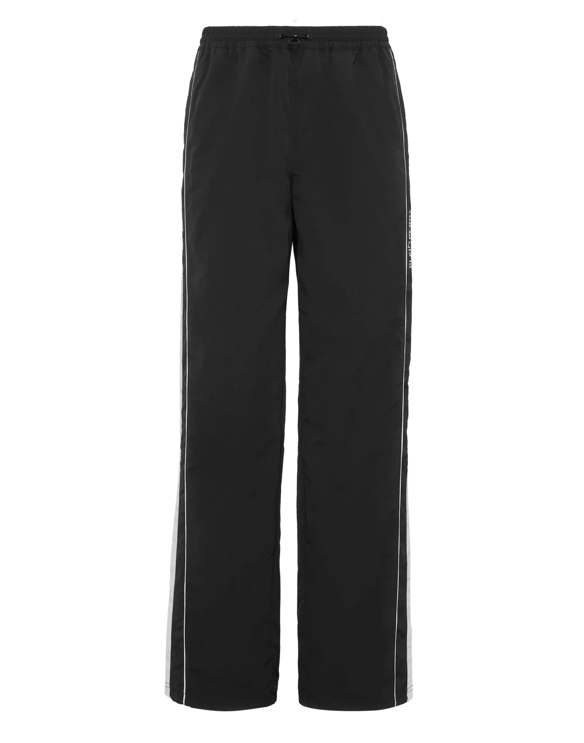 Nylon Loose Fit Jogging Trousers, цвет: Черный