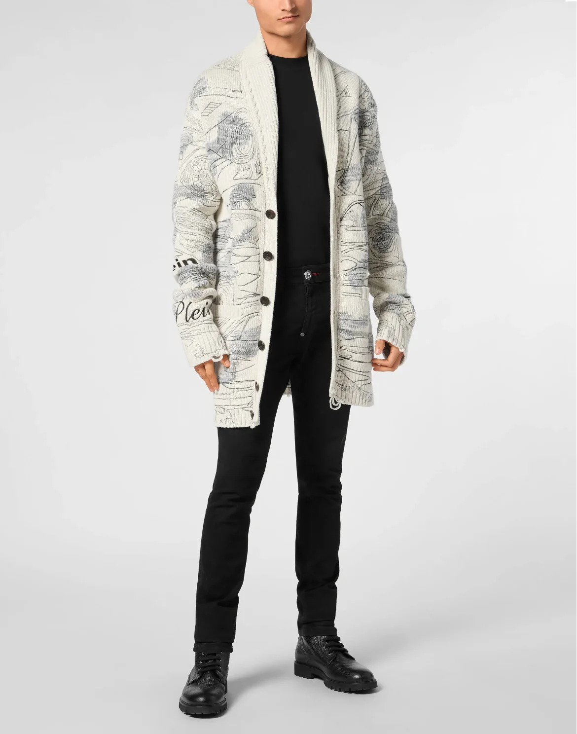 Knitted Cardigan LS Cars Racing, цвет: Бежевый