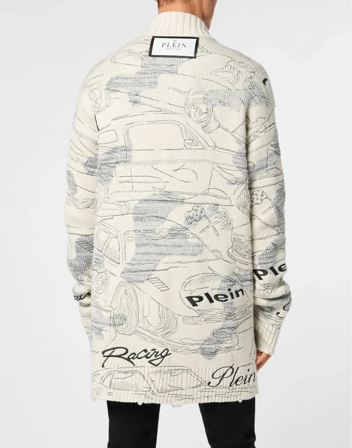 Knitted Cardigan LS Cars Racing, цвет: Бежевый