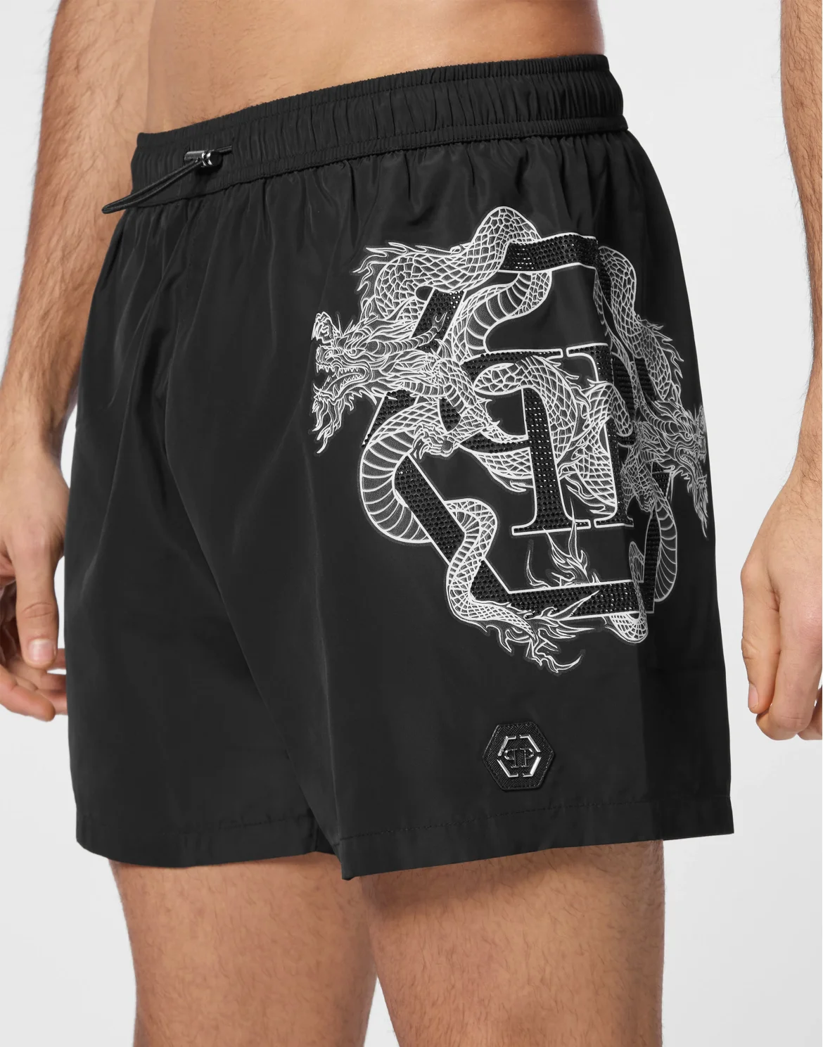 Beachwear Short Trousers Dragon, цвет: Черный