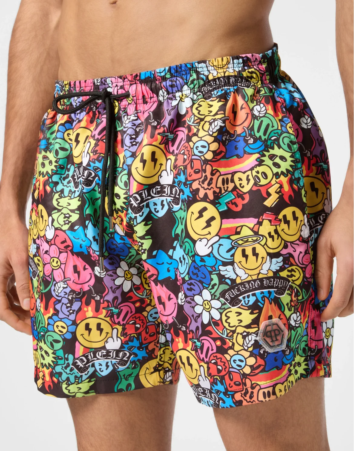 Jogging Printed Shorts Smile Plein, цвет: Мультиколор