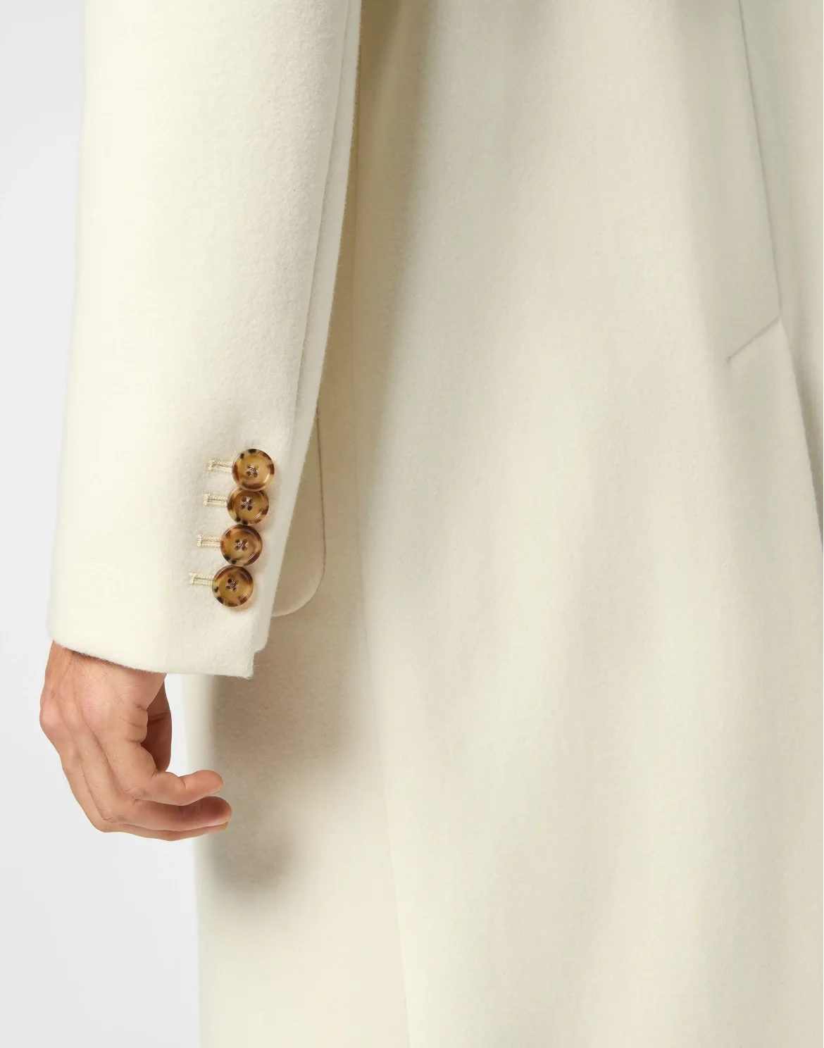 Wool/Cashmere Coat LS, цвет: Белый