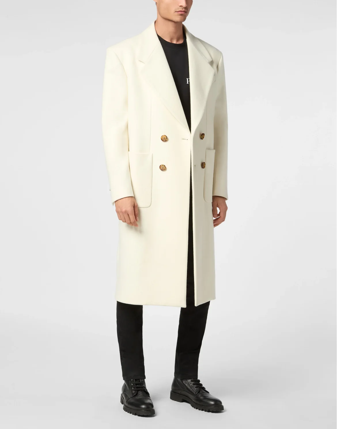 Wool/Cashmere Coat LS, цвет: Белый