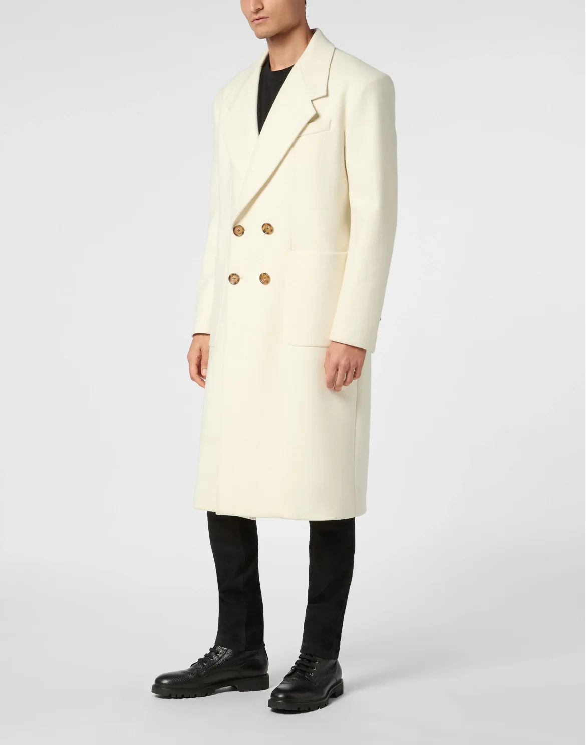 Wool/Cashmere Coat LS, цвет: Белый