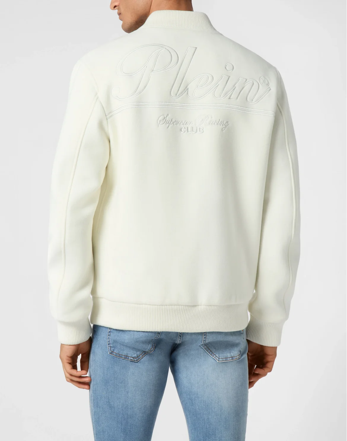 College Bomber Jacket LS Plein Club, цвет: Белый