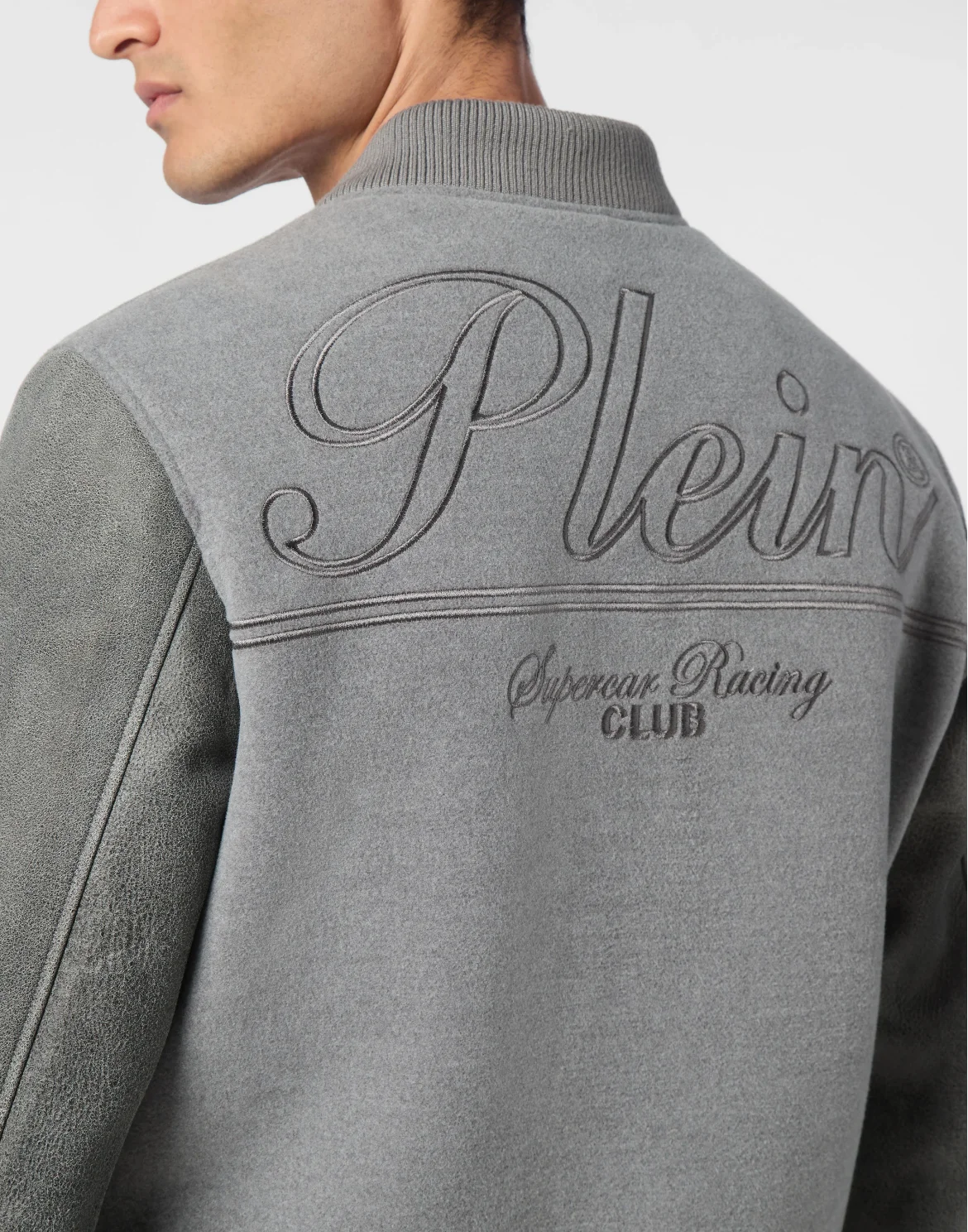 College Bomber Jacket LS Plein Club, цвет: Серый