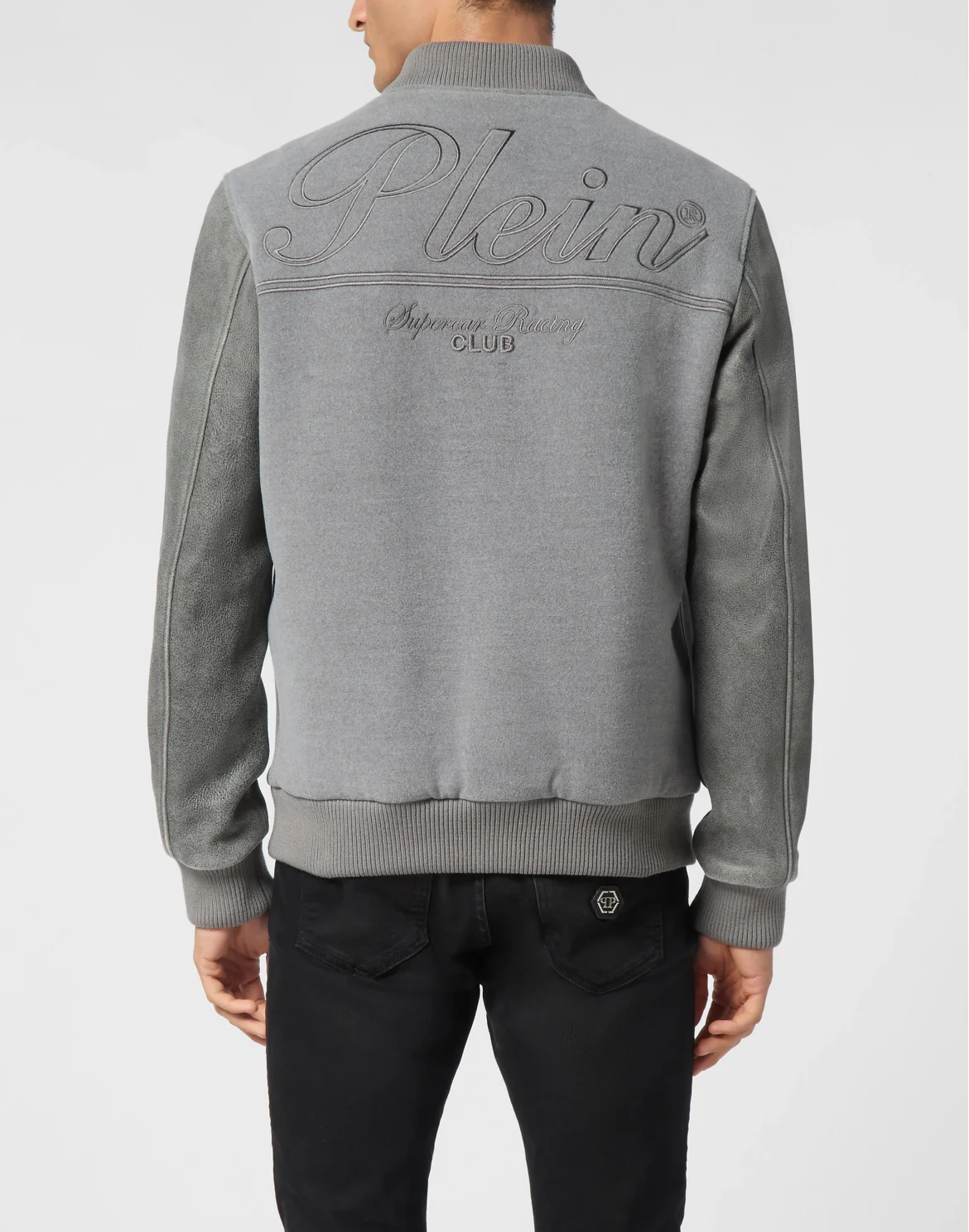 College Bomber Jacket LS Plein Club, цвет: Серый