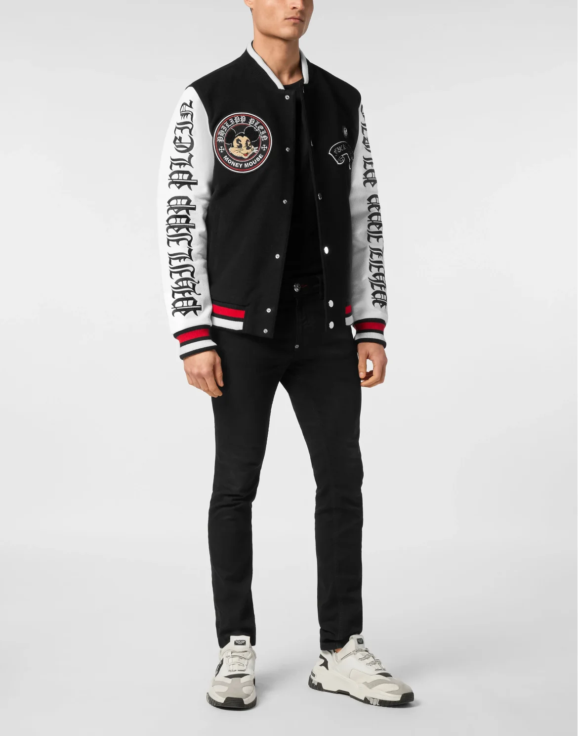 College Bomber Jacket LS Money Mouse, цвет: Черный