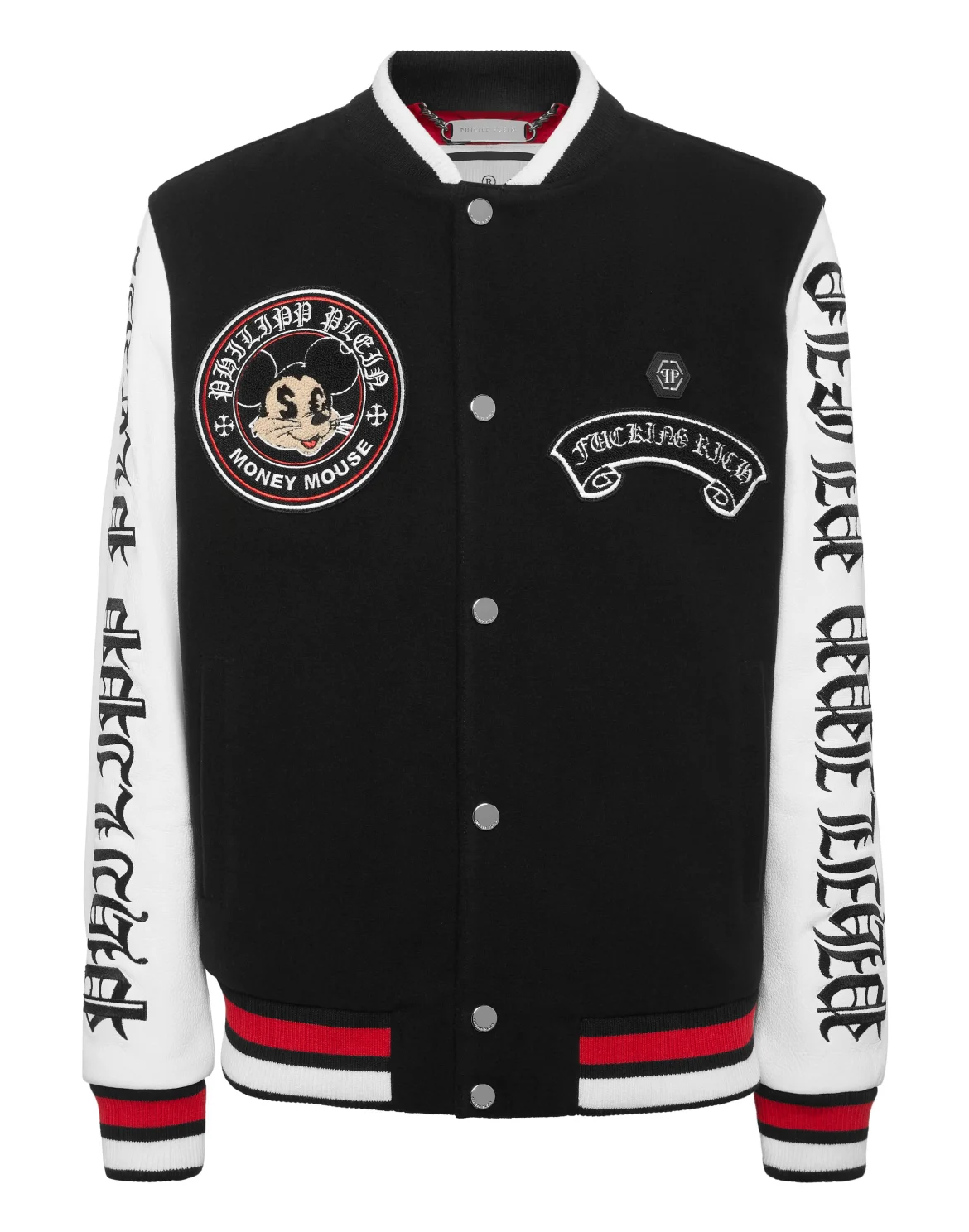 College Bomber Jacket LS Money Mouse, цвет: Черный