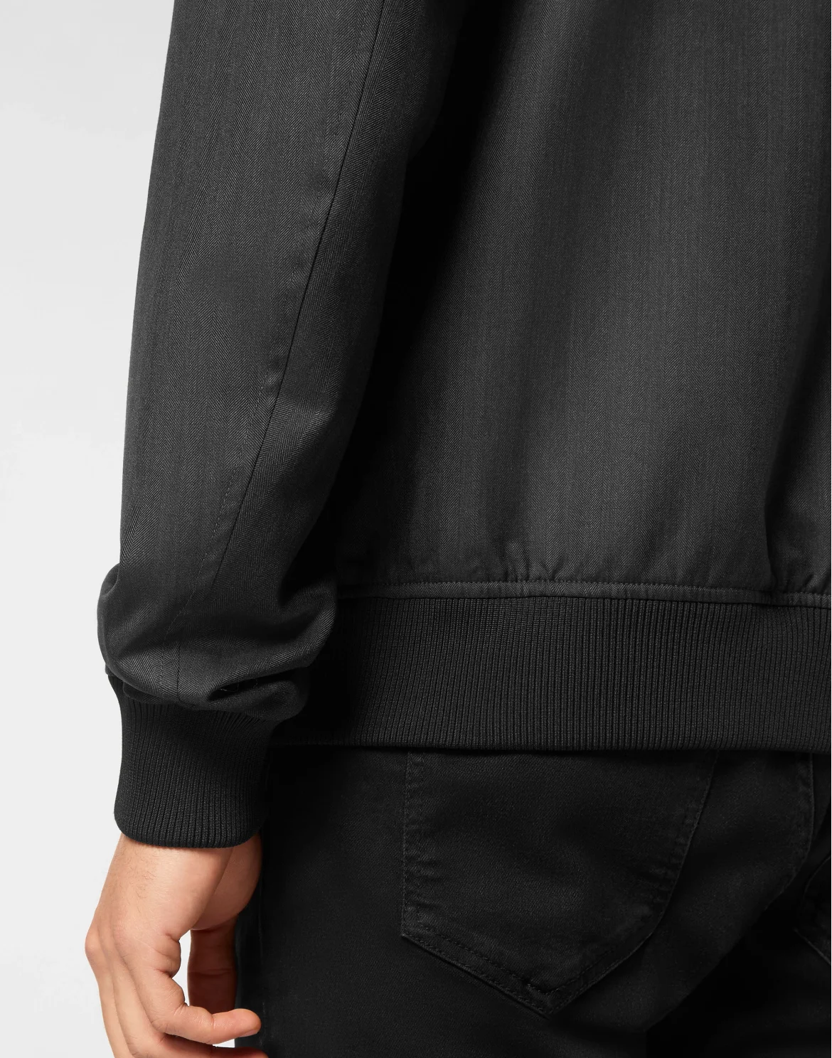 Wool Bomber LS, цвет: Черный