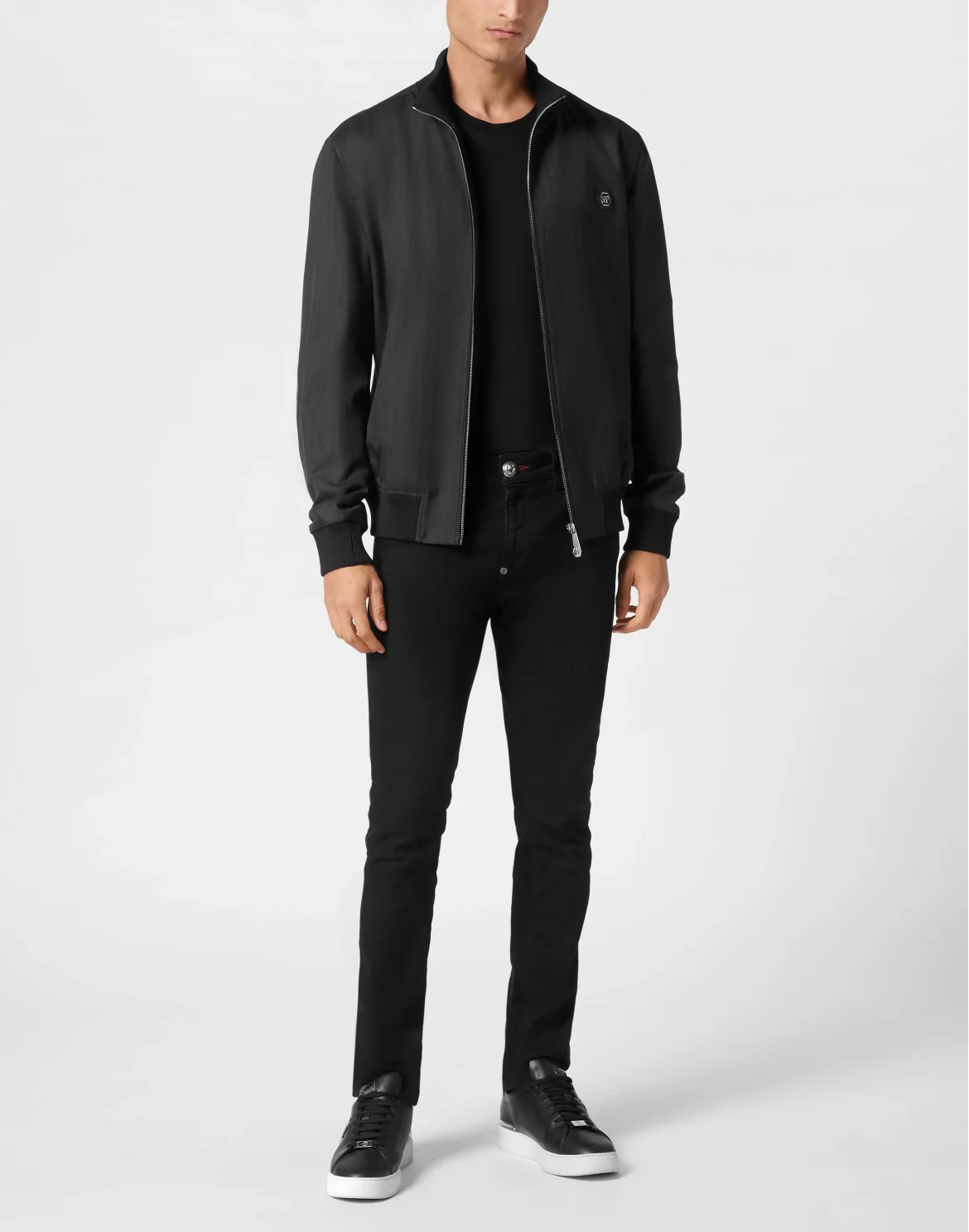Wool Bomber LS, цвет: Черный