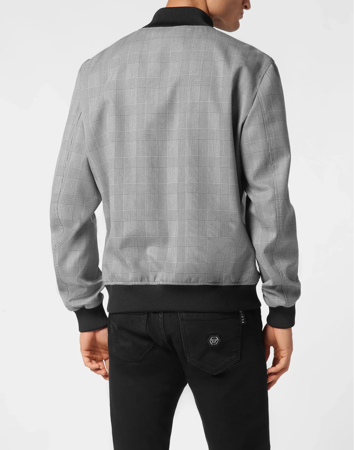 Checkered  Bomber, цвет: Черный