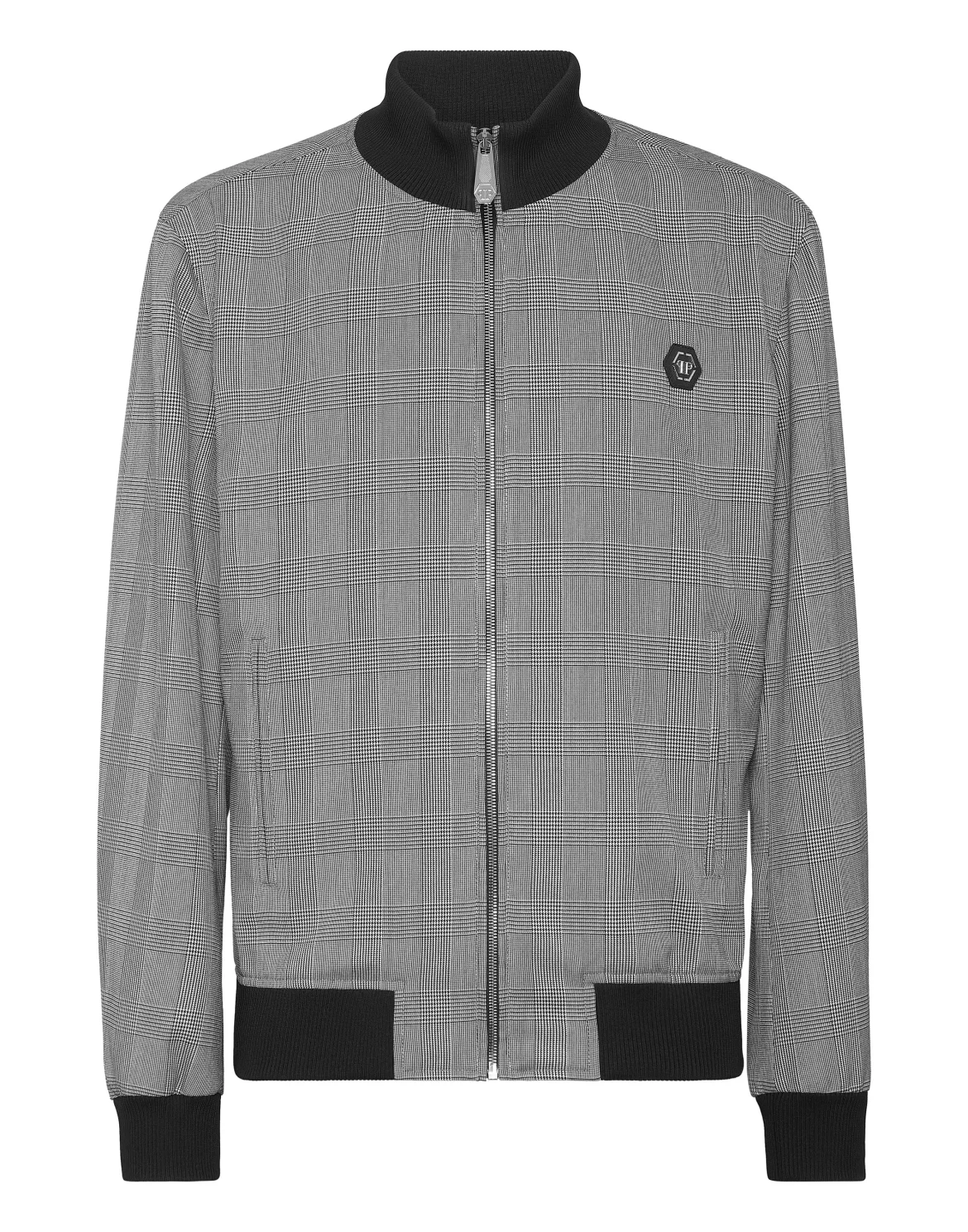 Checkered  Bomber, цвет: Черный