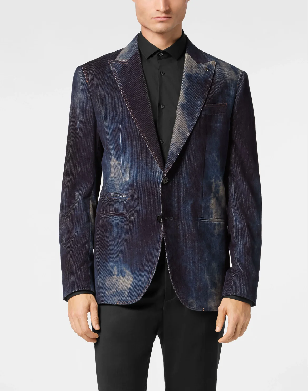 Bleached Velvet Blazer Gigolò Fit, цвет: Синий