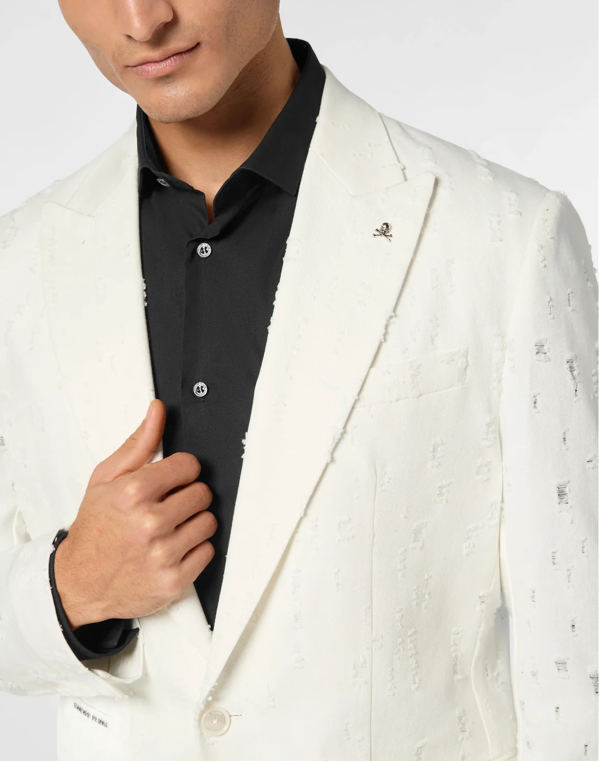 Destroyed Blazer LS, цвет: Белый