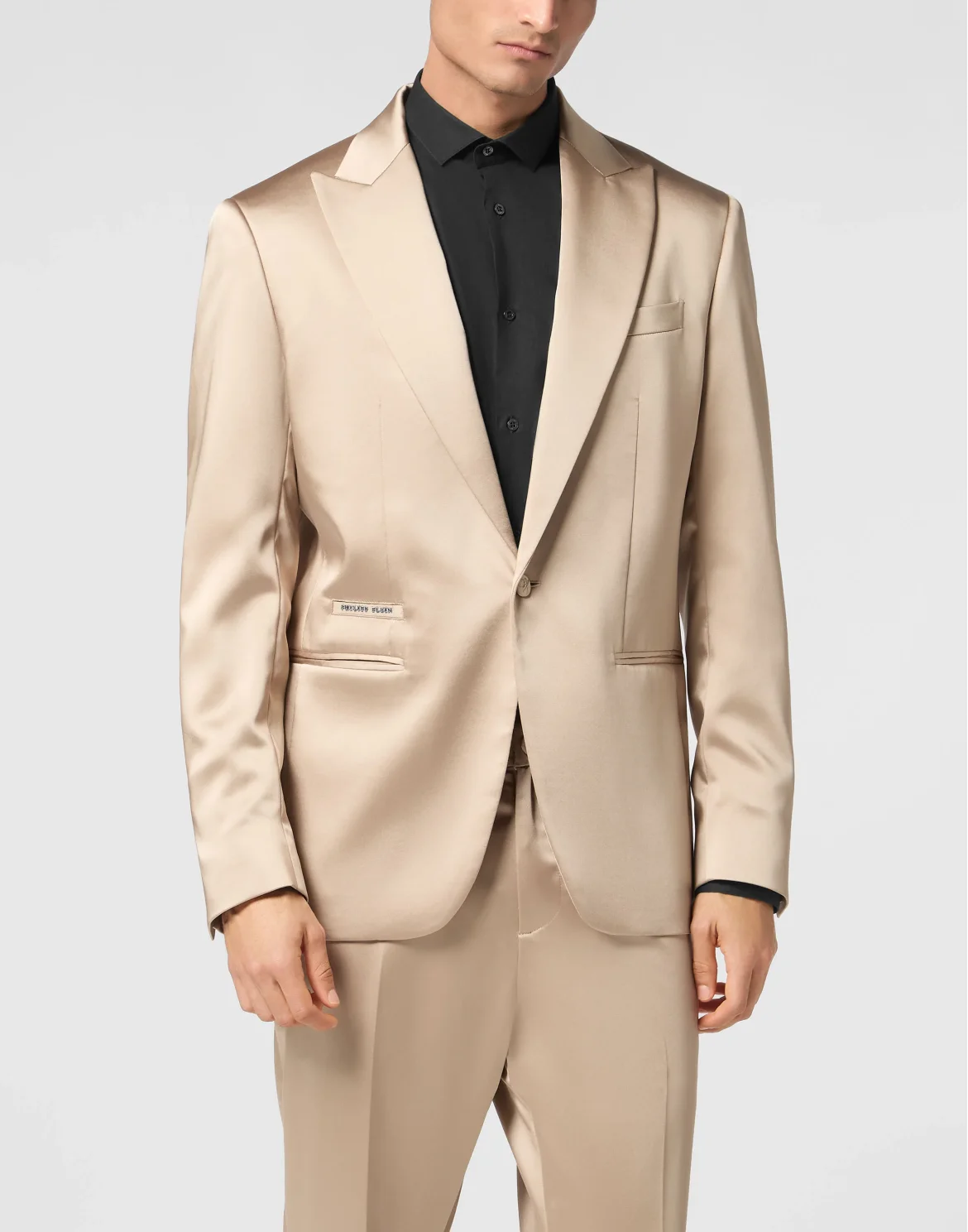 Satin Blazer Lord Fit LS, цвет: Бежевый