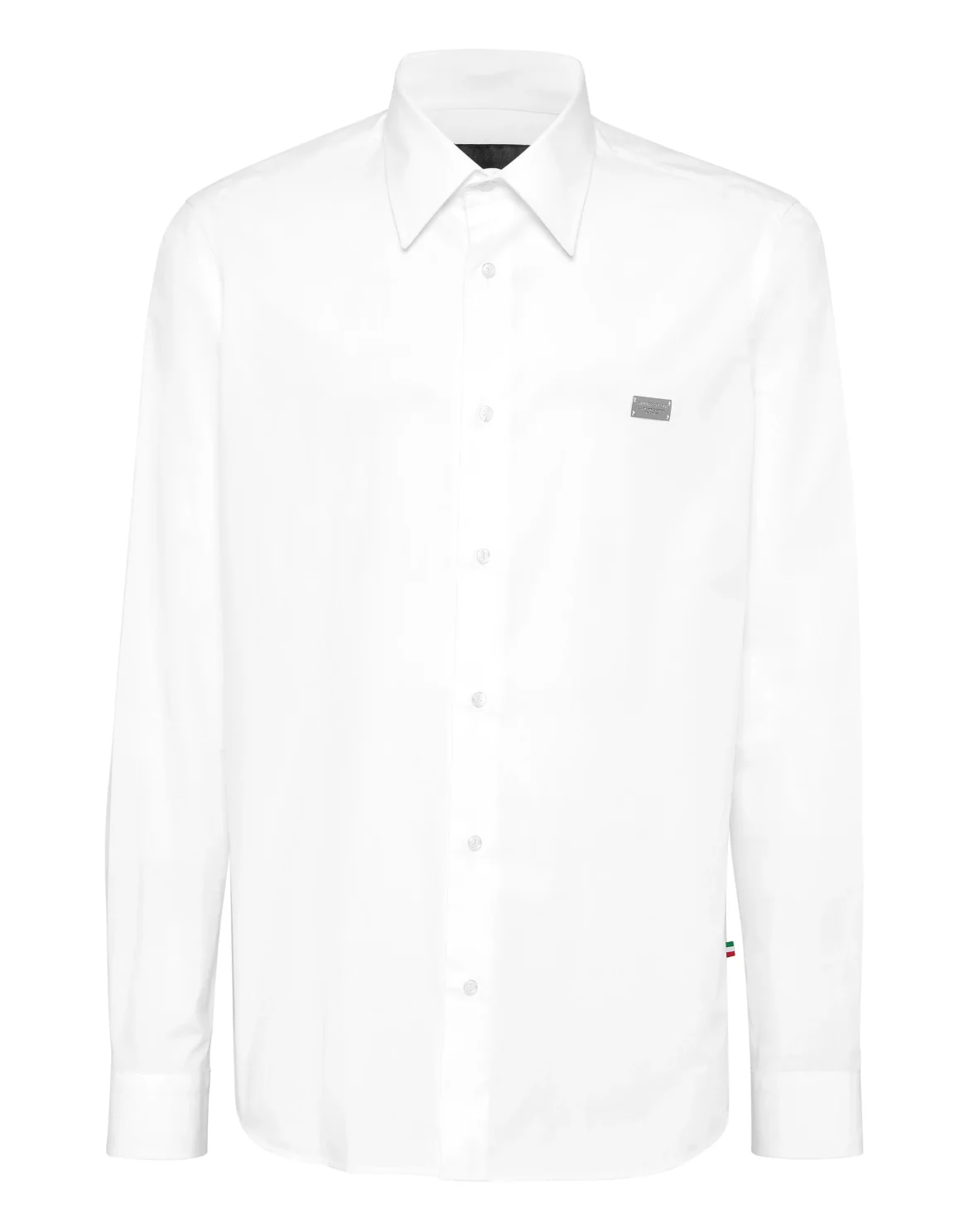 Shirt Sugar Daddy Cut LS Strass Skull&Bones, цвет: Белый