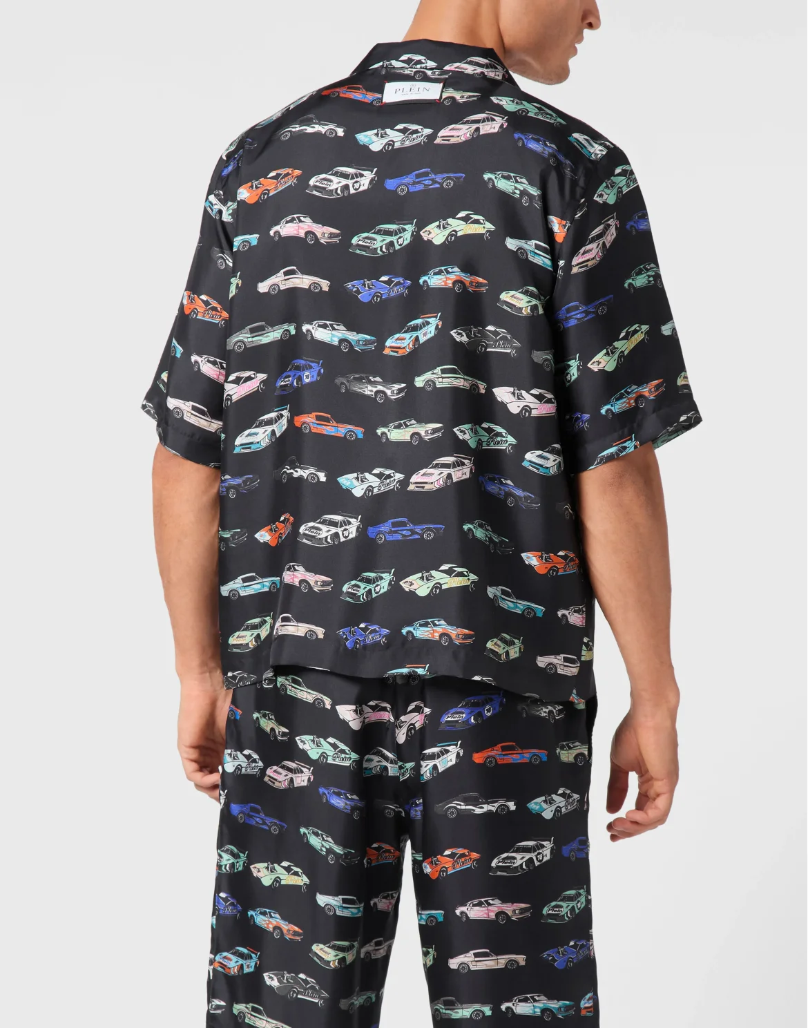 Silk Bowling Shirt SS Cars Racing, цвет: Черный