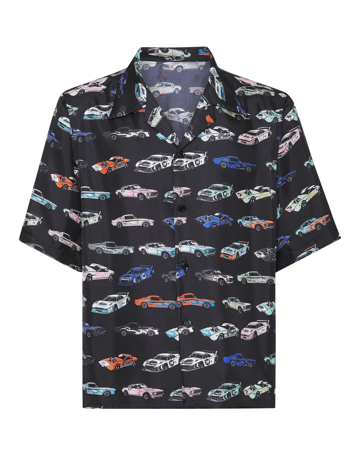 Silk Bowling Shirt SS Cars Racing, цвет: Черный