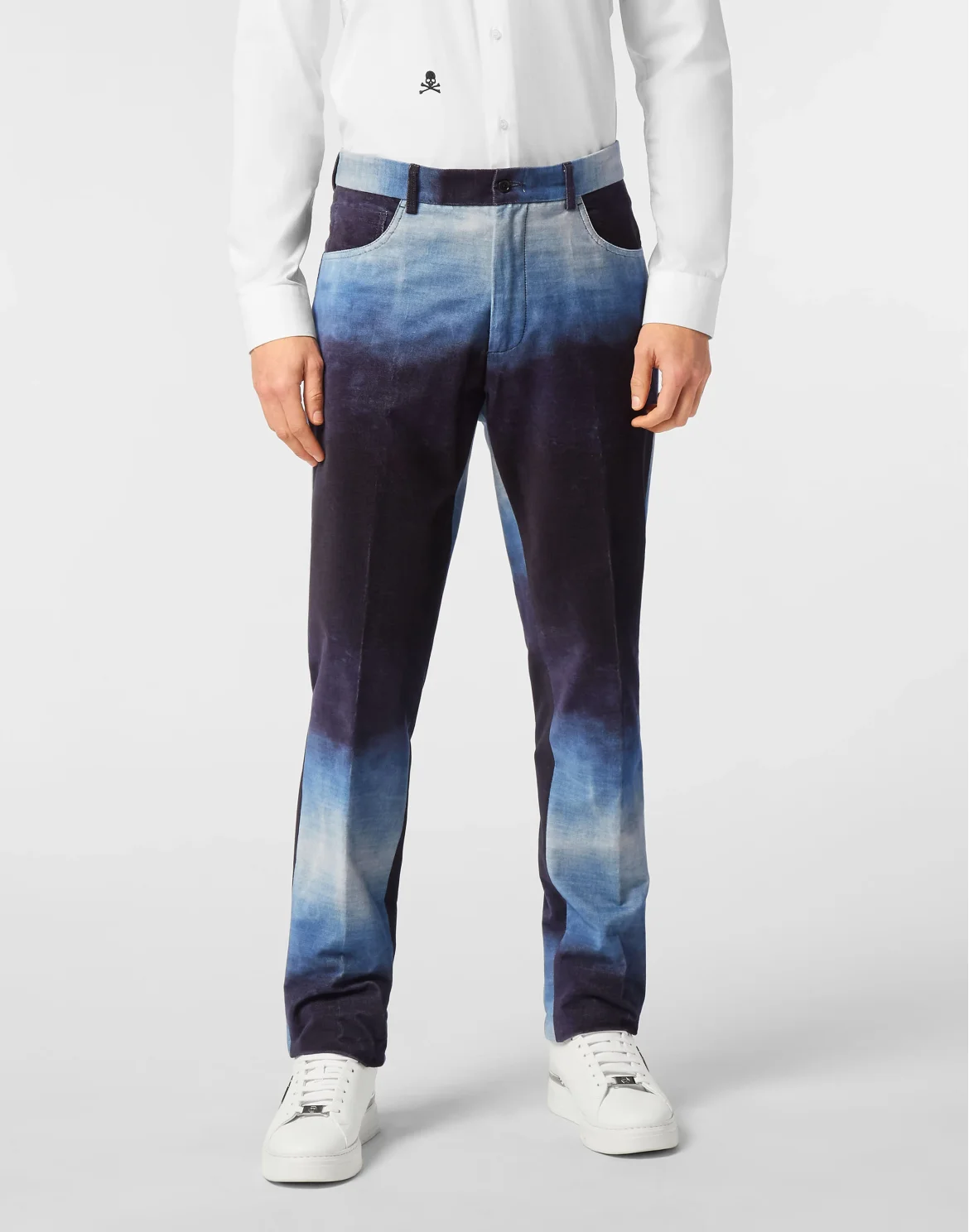 Bleached Velvet Urban Fit Chinos, цвет: Синий