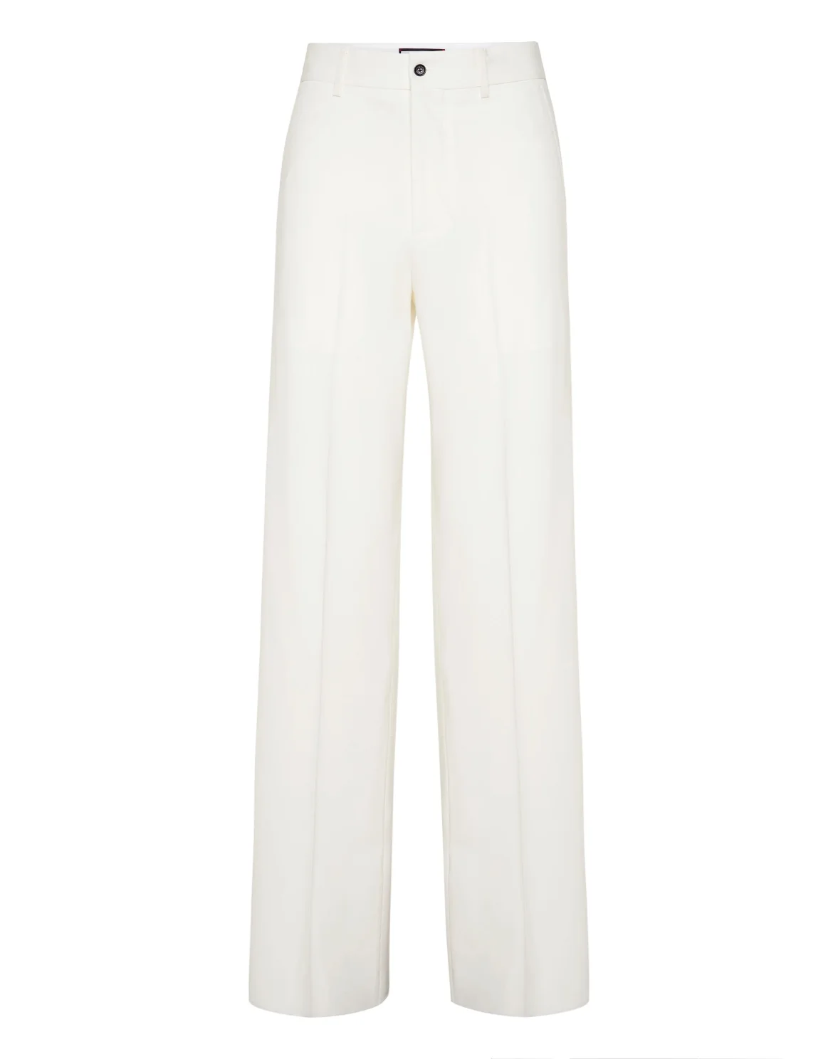 Wool Wide Leg Trousers, цвет: Белый