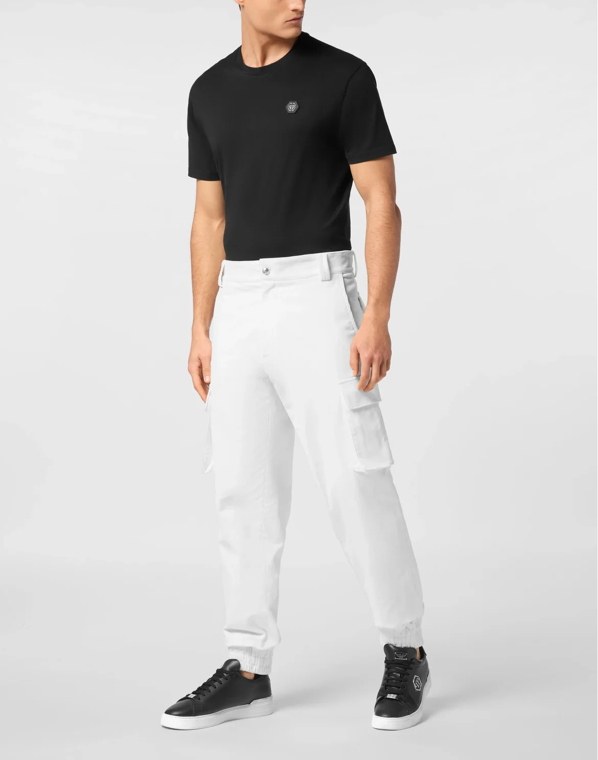 Velvet Long Trousers Cargo Fit, цвет: Белый