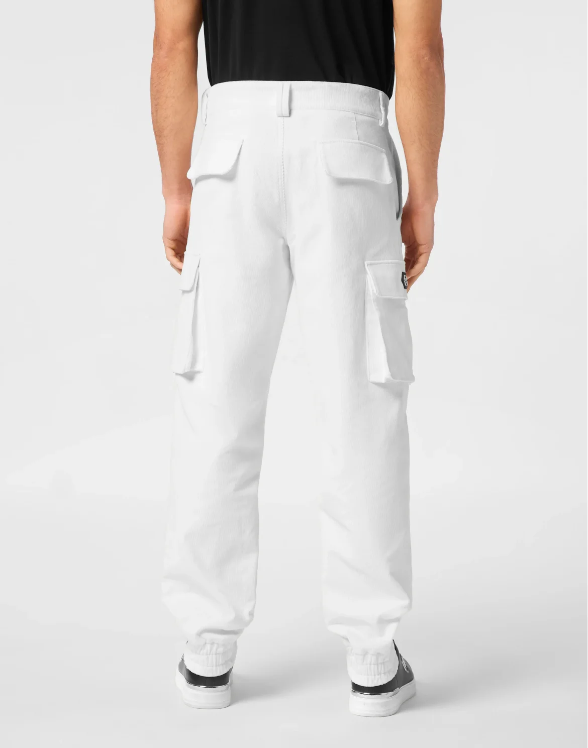 Velvet Long Trousers Cargo Fit, цвет: Белый