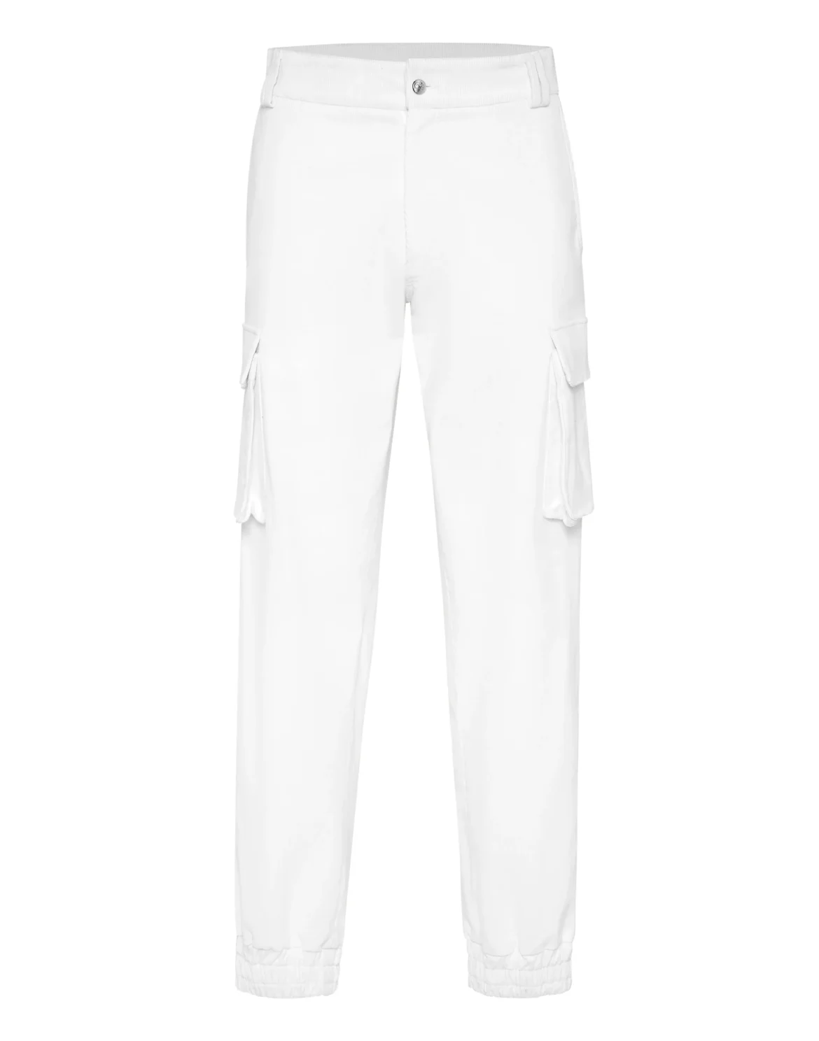 Velvet Long Trousers Cargo Fit, цвет: Белый