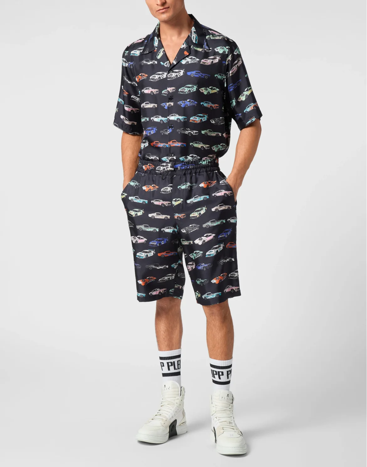 Silk Cool Kid Shorts Cars Racing, цвет: Черный