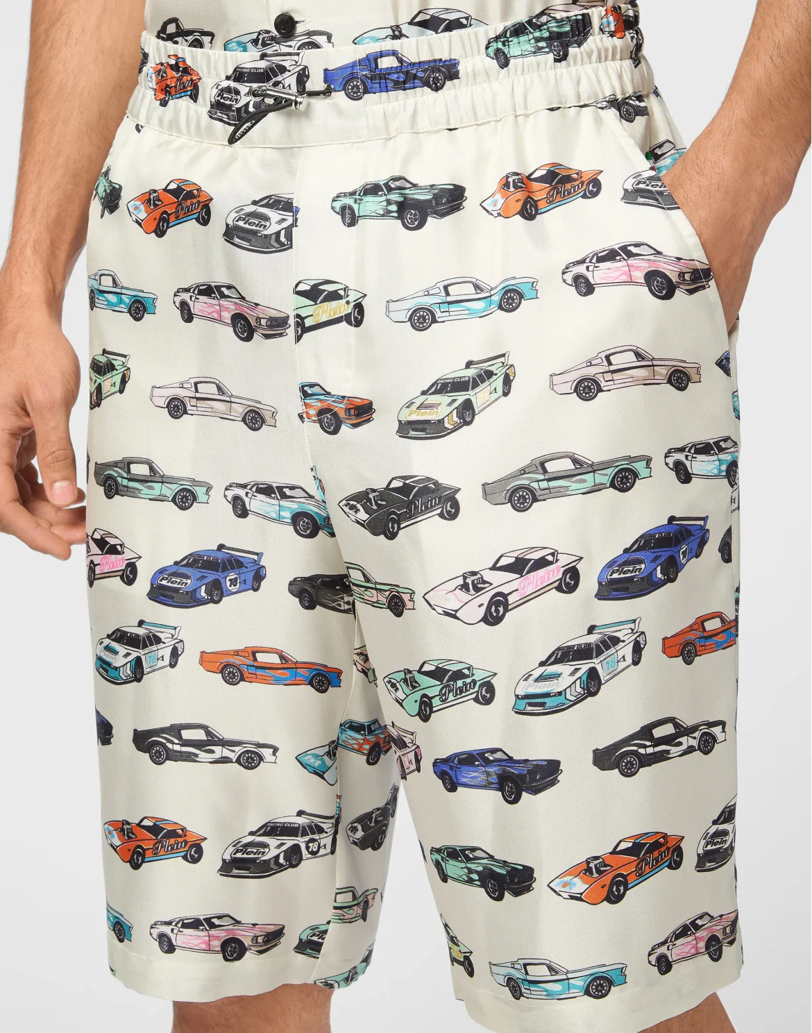 Silk Cool Kid Shorts Cars Racing, цвет: Бежевый