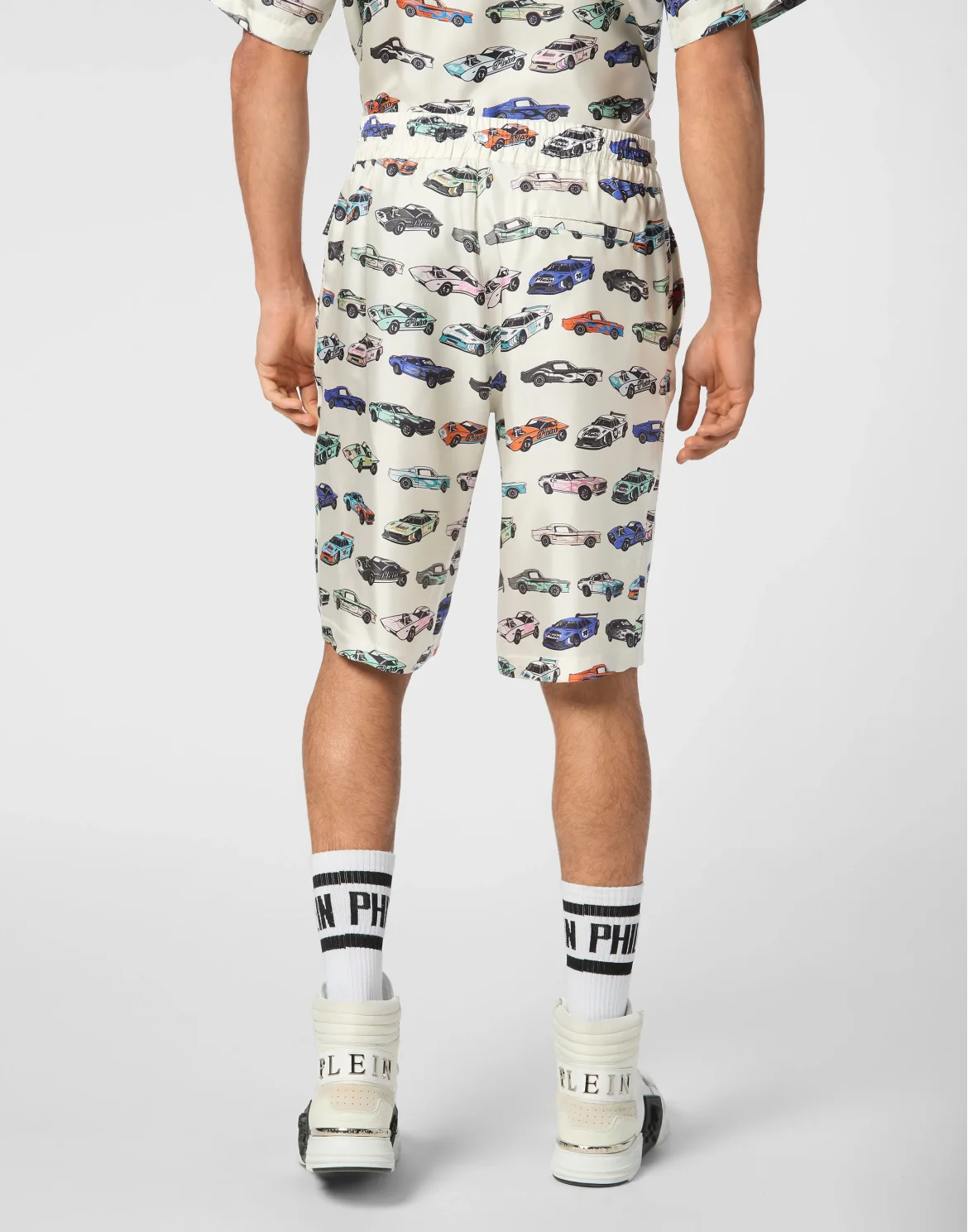 Silk Cool Kid Shorts Cars Racing, цвет: Бежевый