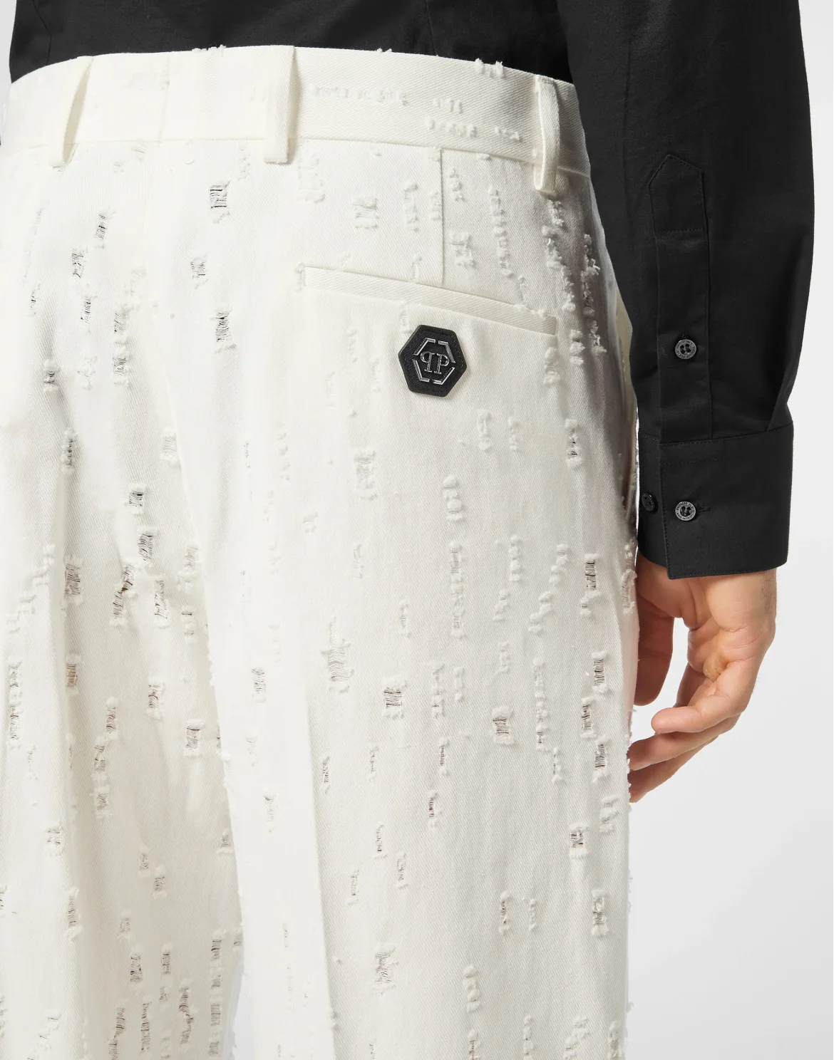 Destroyed Trousers, цвет: Белый