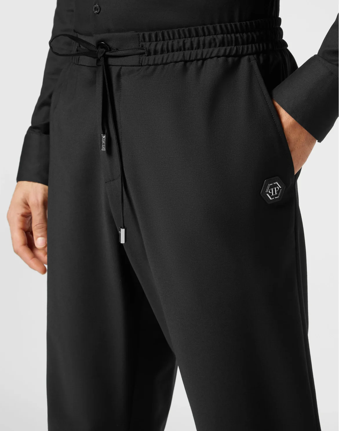 Wool Jogging Trousers, цвет: Черный