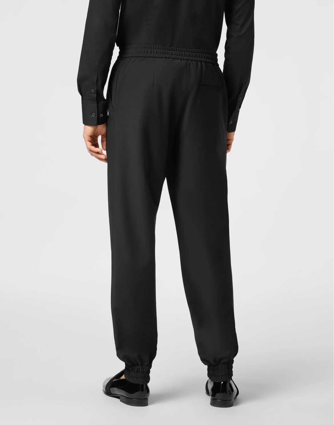 Wool Jogging Trousers, цвет: Черный