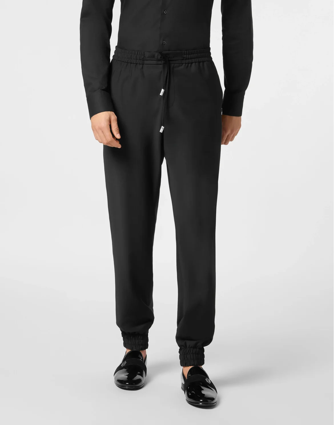 Wool Jogging Trousers, цвет: Черный