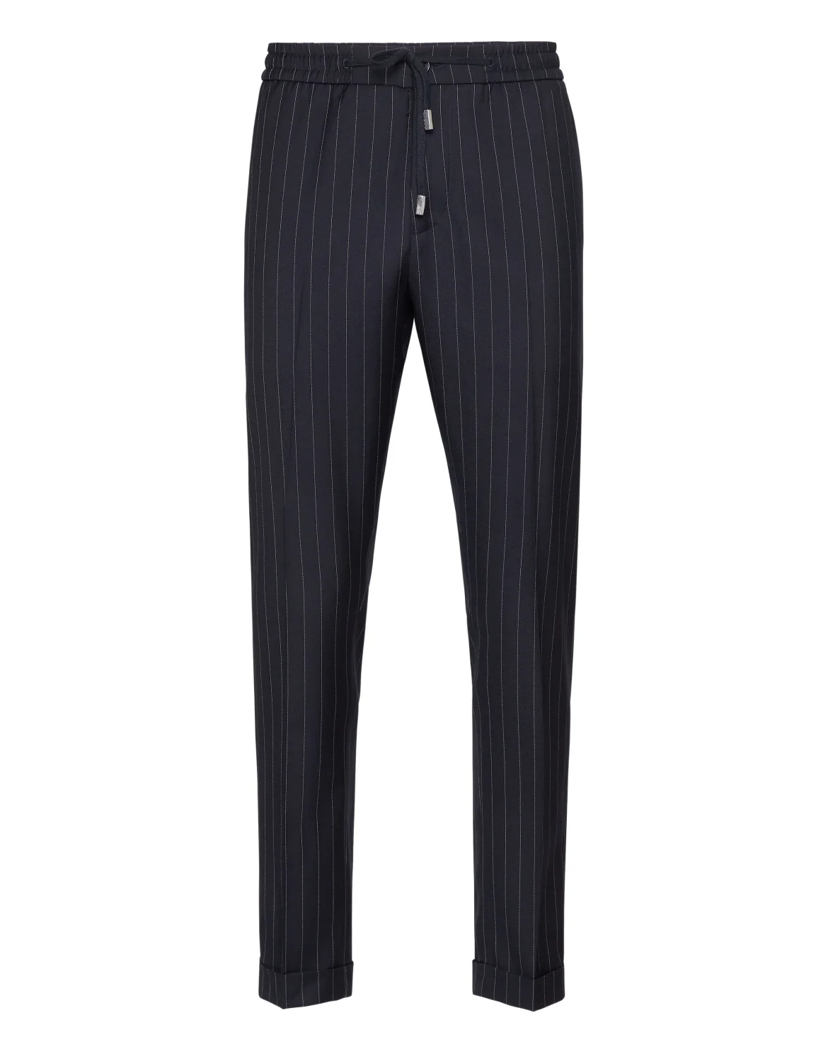 Wool Pinstripe Jogging Trousers, цвет: Синий
