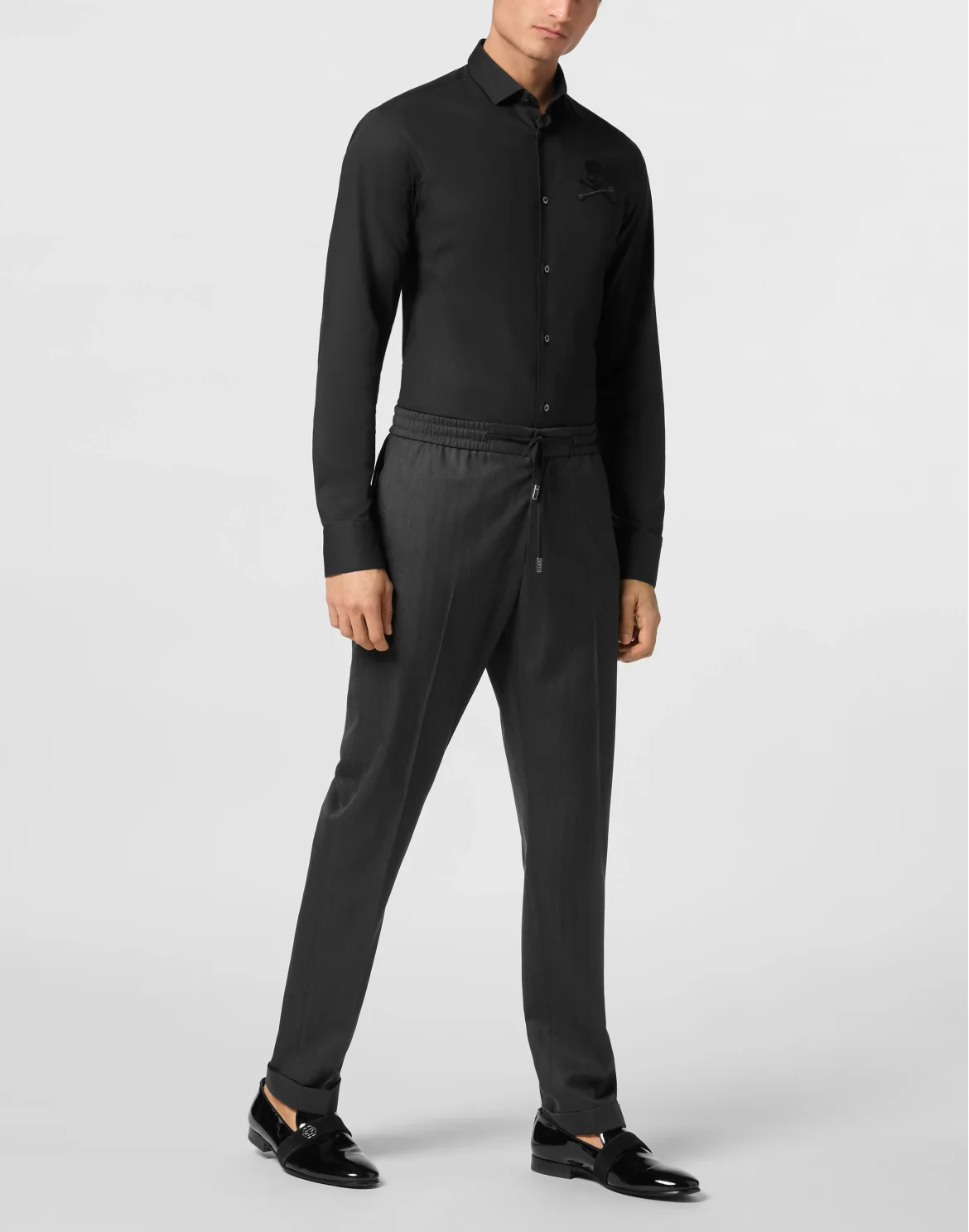 Wool Jogging Trousers, цвет: Черный