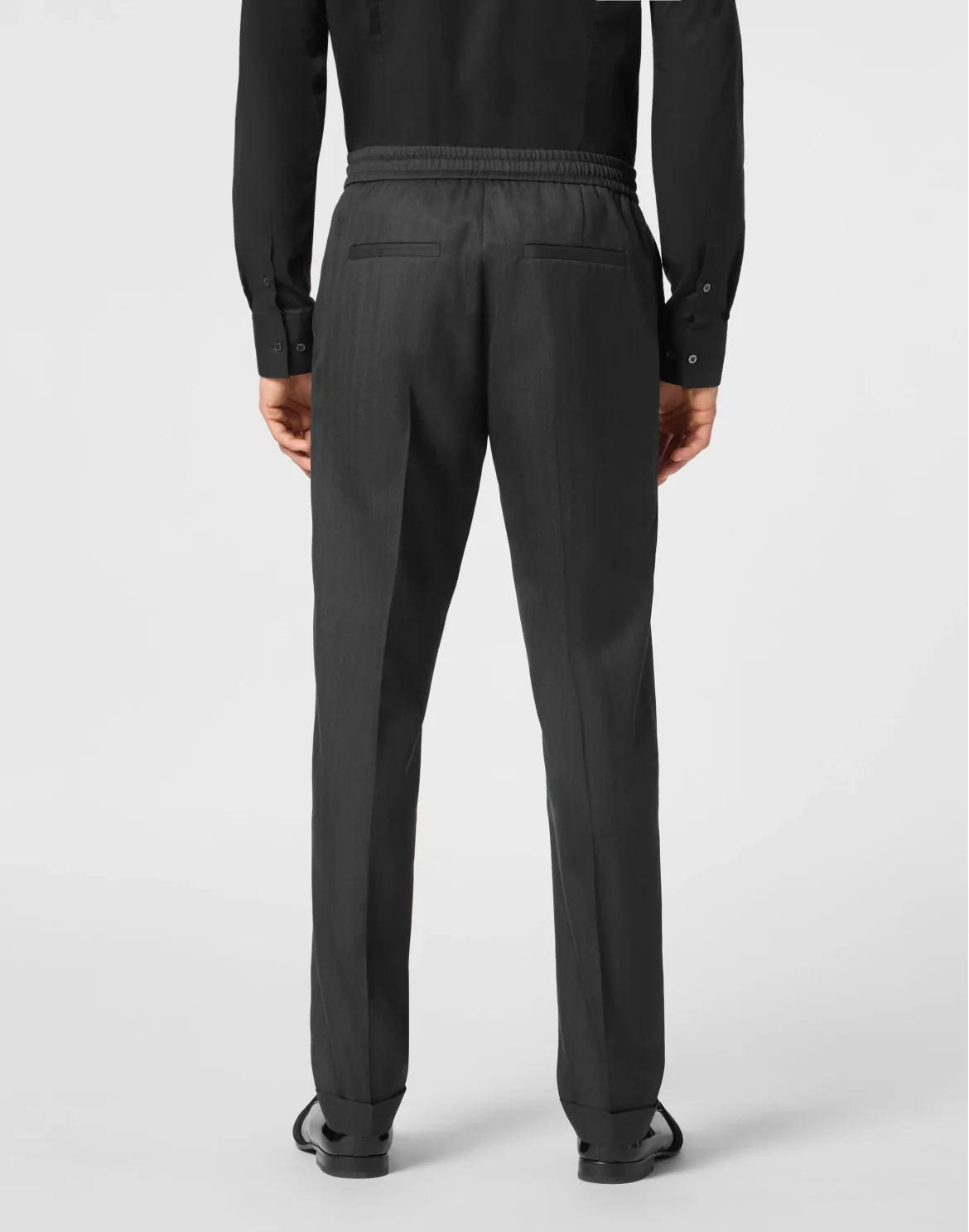 Wool Jogging Trousers, цвет: Черный