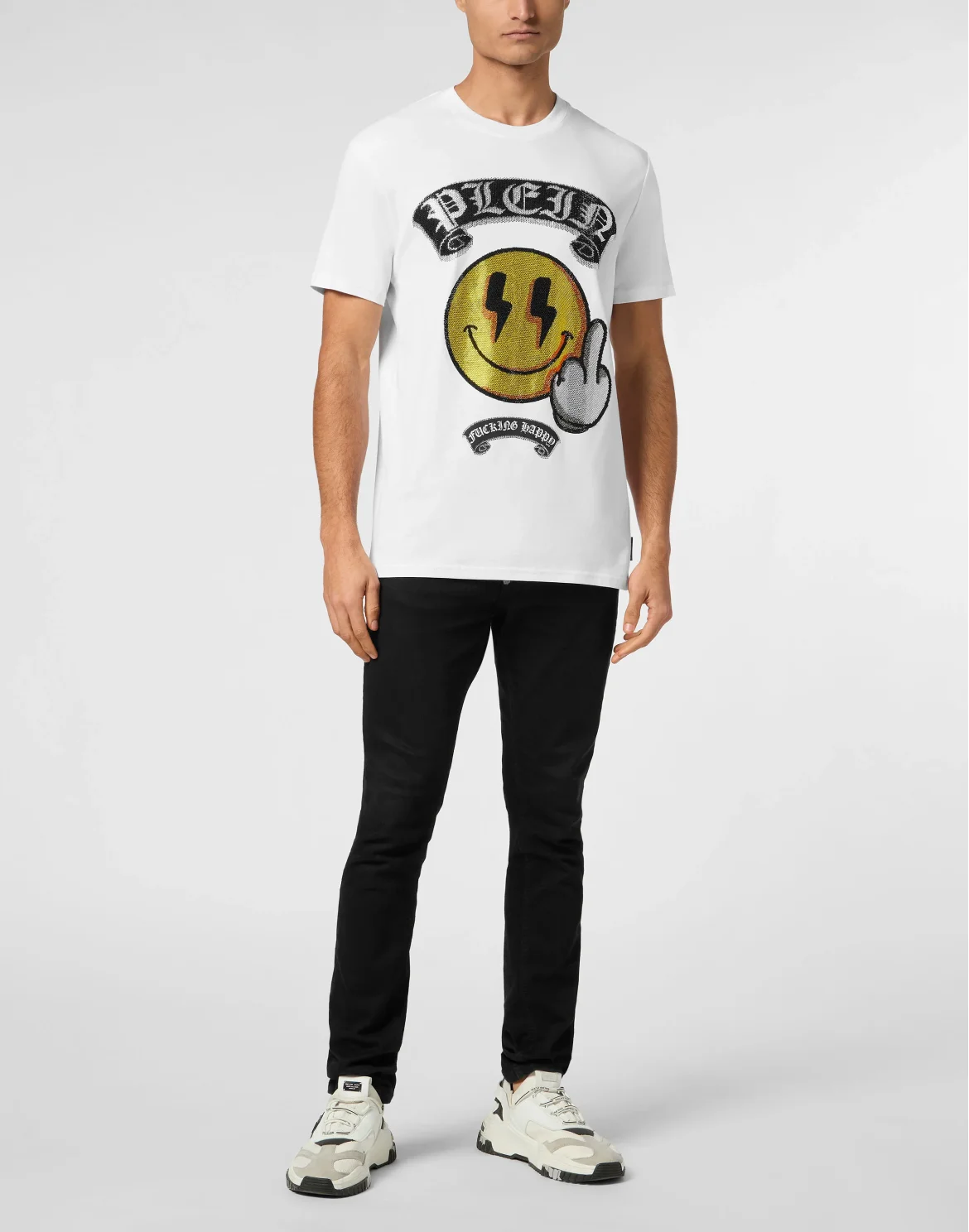 T-shirt Round Neck SS Smile, цвет: Белый