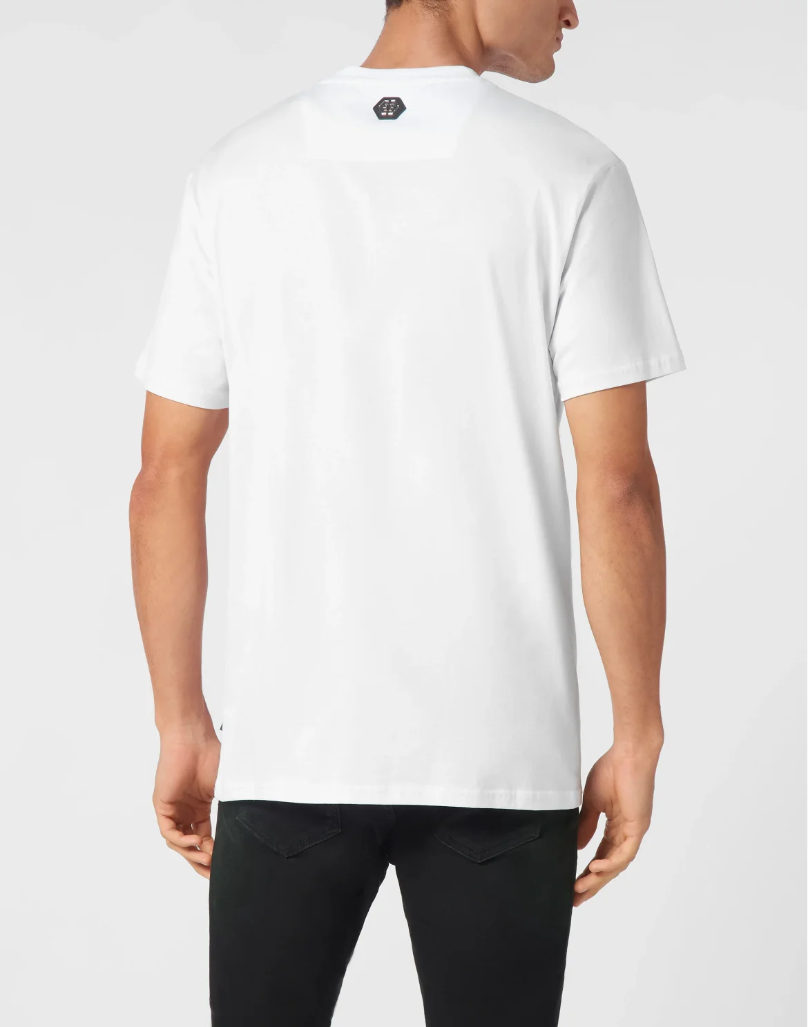 T-shirt Round Neck SS Strass Smile, цвет: Белый