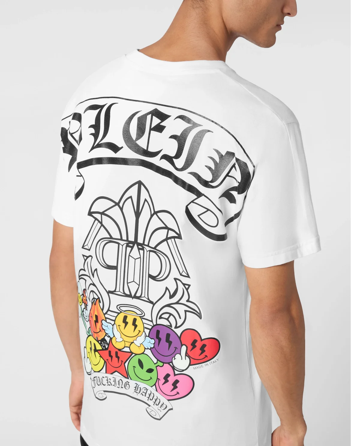 T-shirt Round Neck SS Smile, цвет: Белый