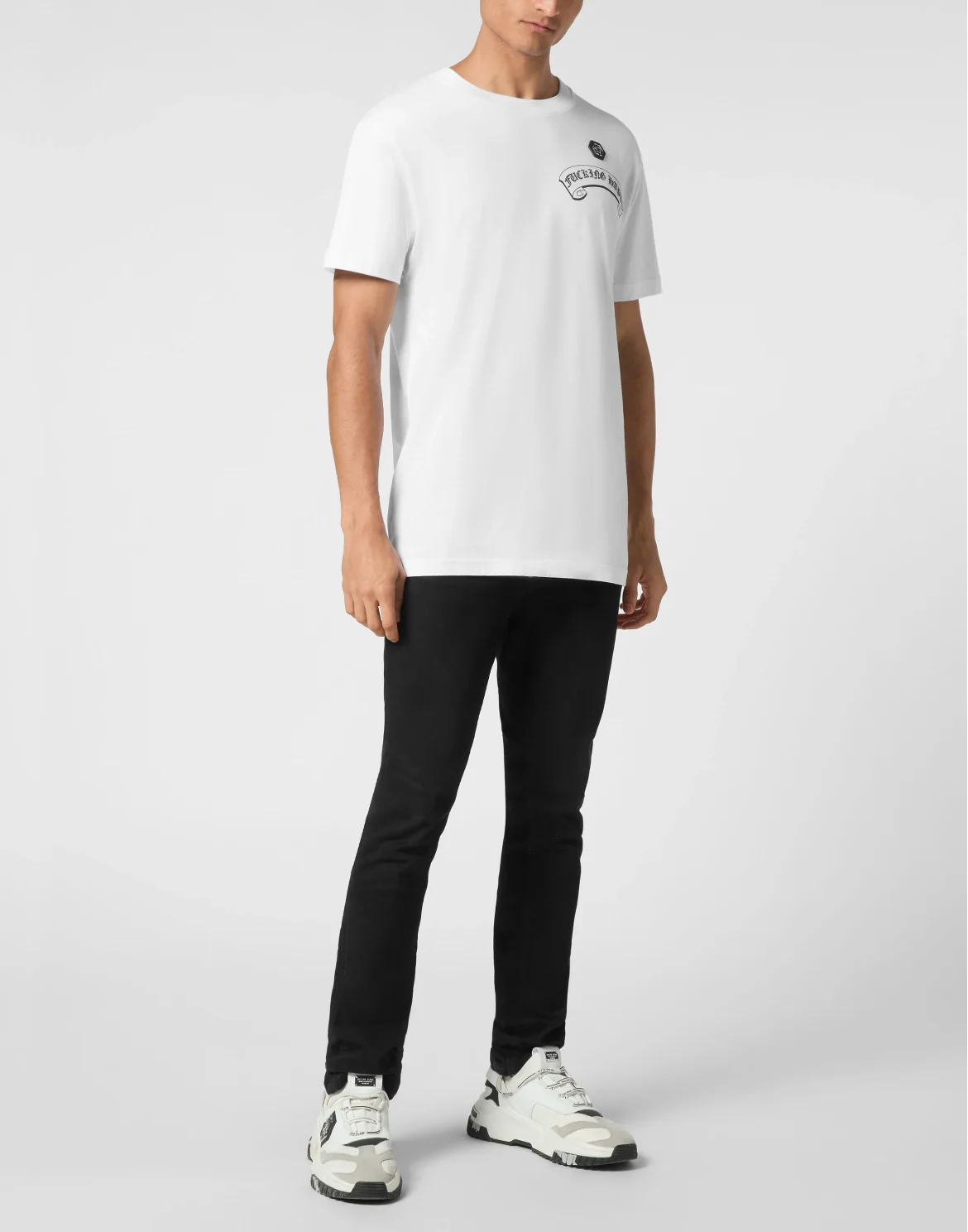 T-shirt Round Neck SS Smile, цвет: Белый