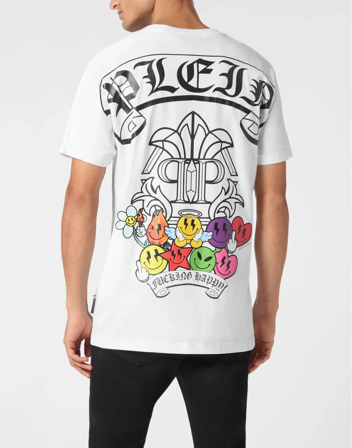 T-shirt Round Neck SS Smile, цвет: Белый