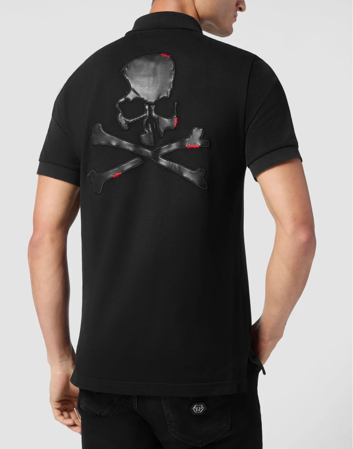 Piquet Polo shirt SS Skull&Bones, цвет: Черный
