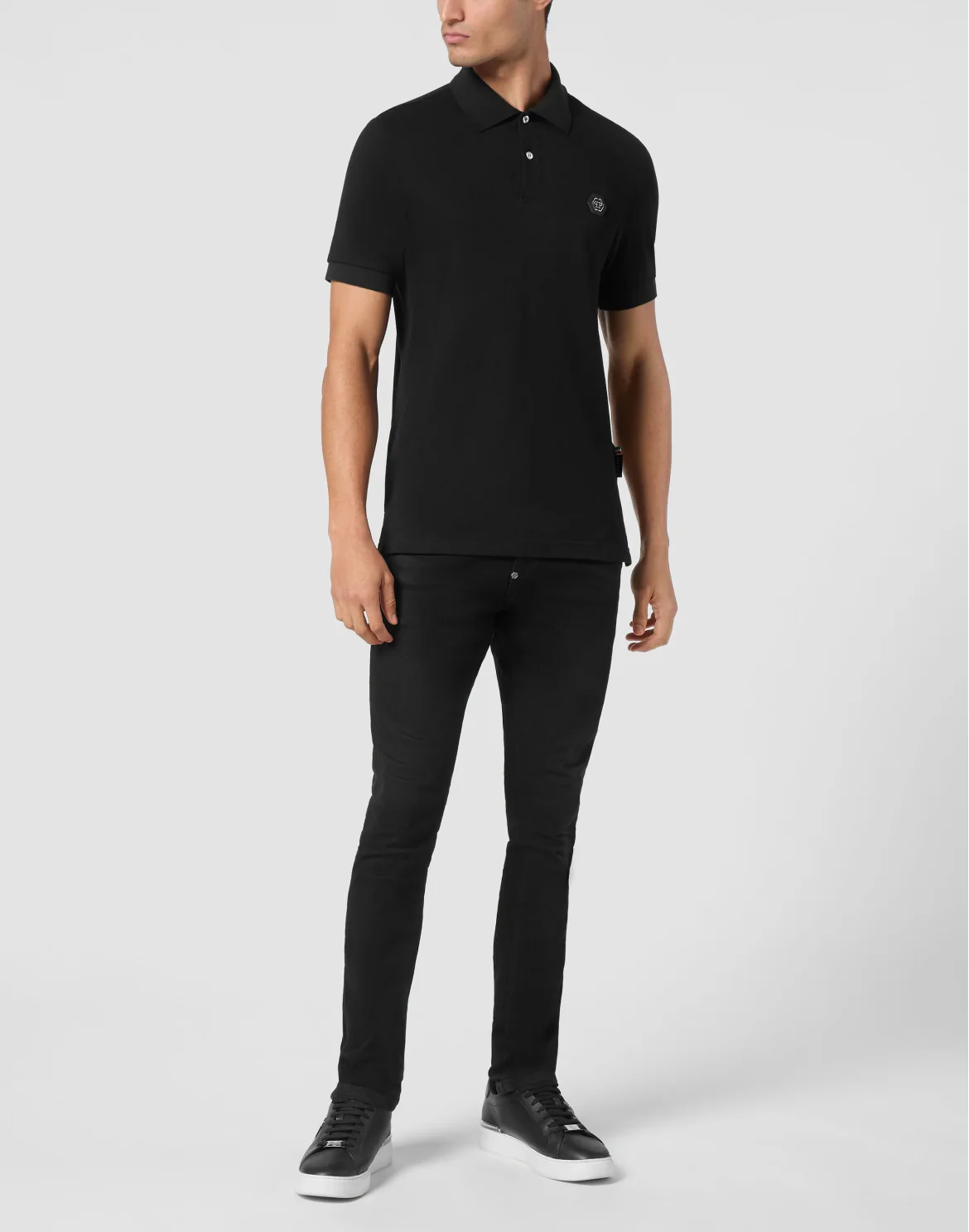 Piquet Polo shirt SS Skull&Bones, цвет: Черный