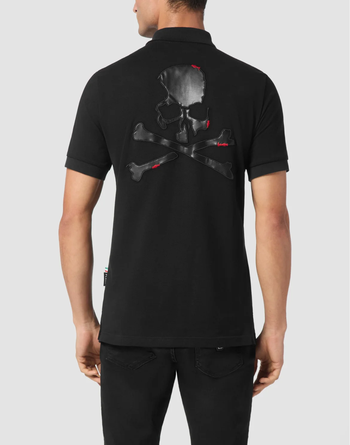 Piquet Polo shirt SS Skull&Bones, цвет: Черный
