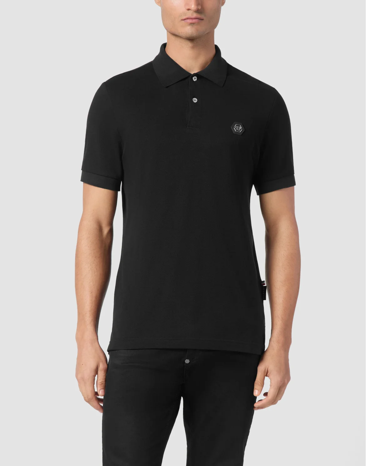 Piquet Polo shirt SS Skull&Bones, цвет: Черный